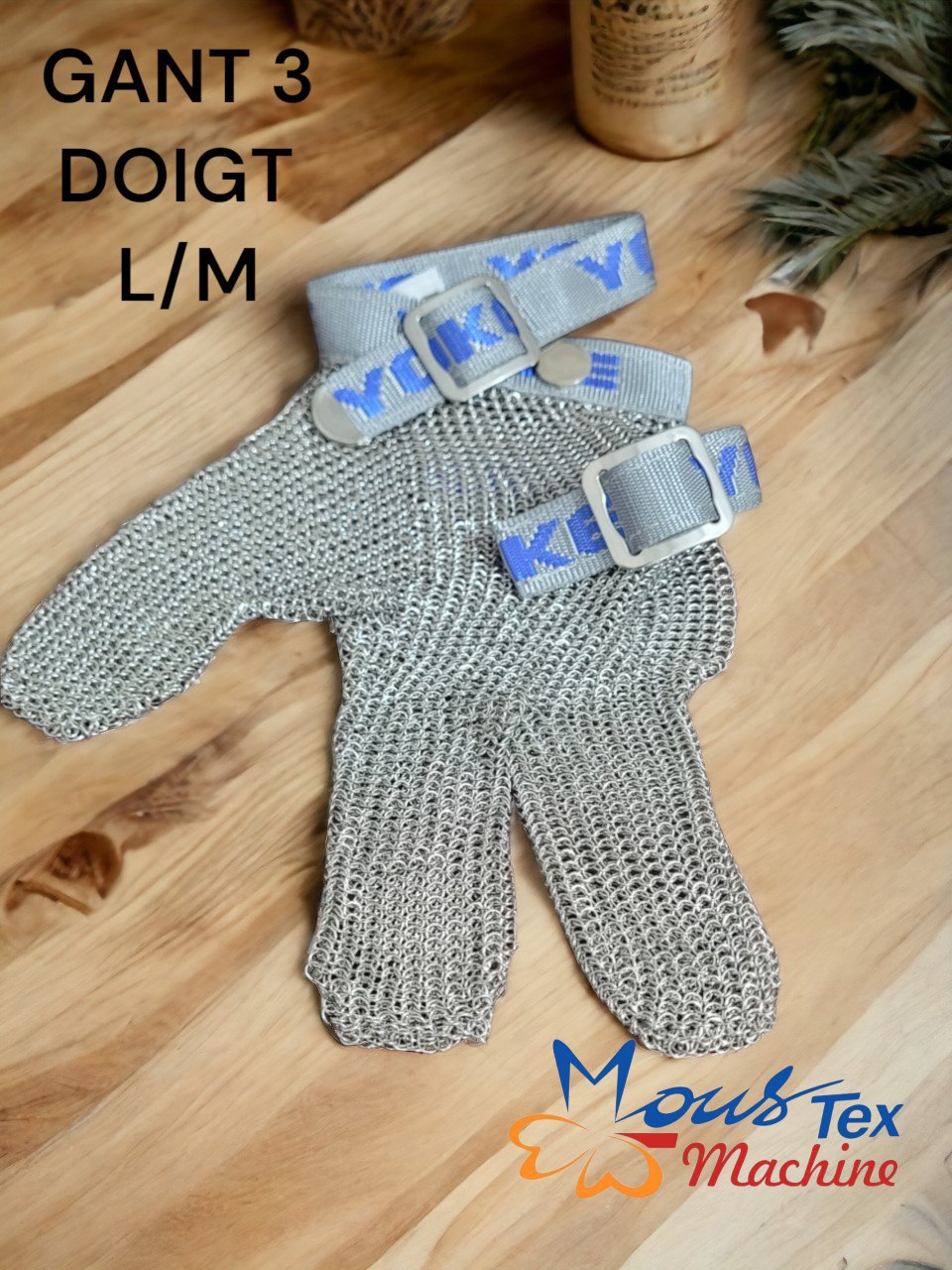 Photo00005420 Gant 3 doigts en acier L – Image 1