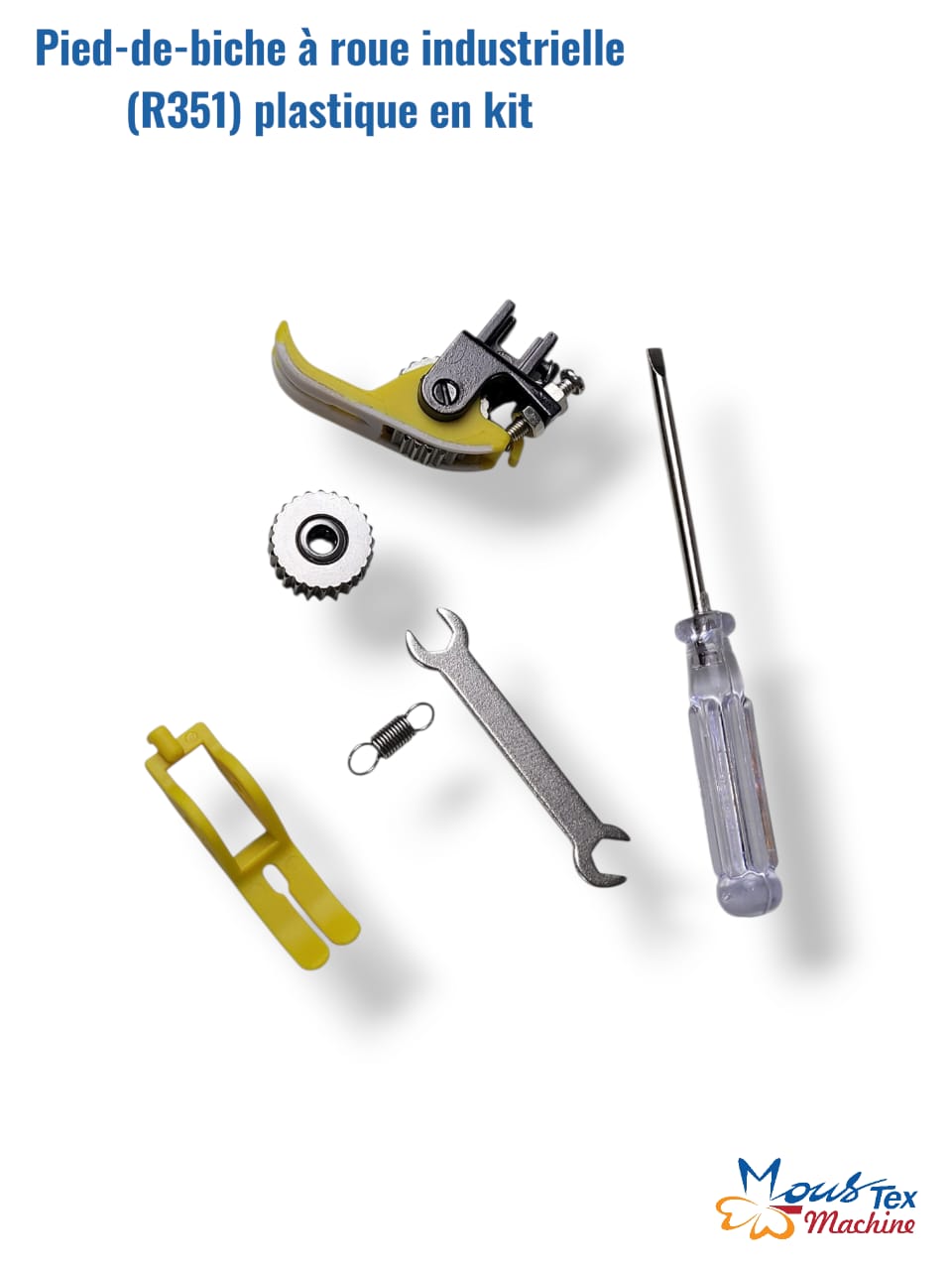 Photo00009252 Pied-de-biche à roue industriel (R351) plastique en kit – Image 1
